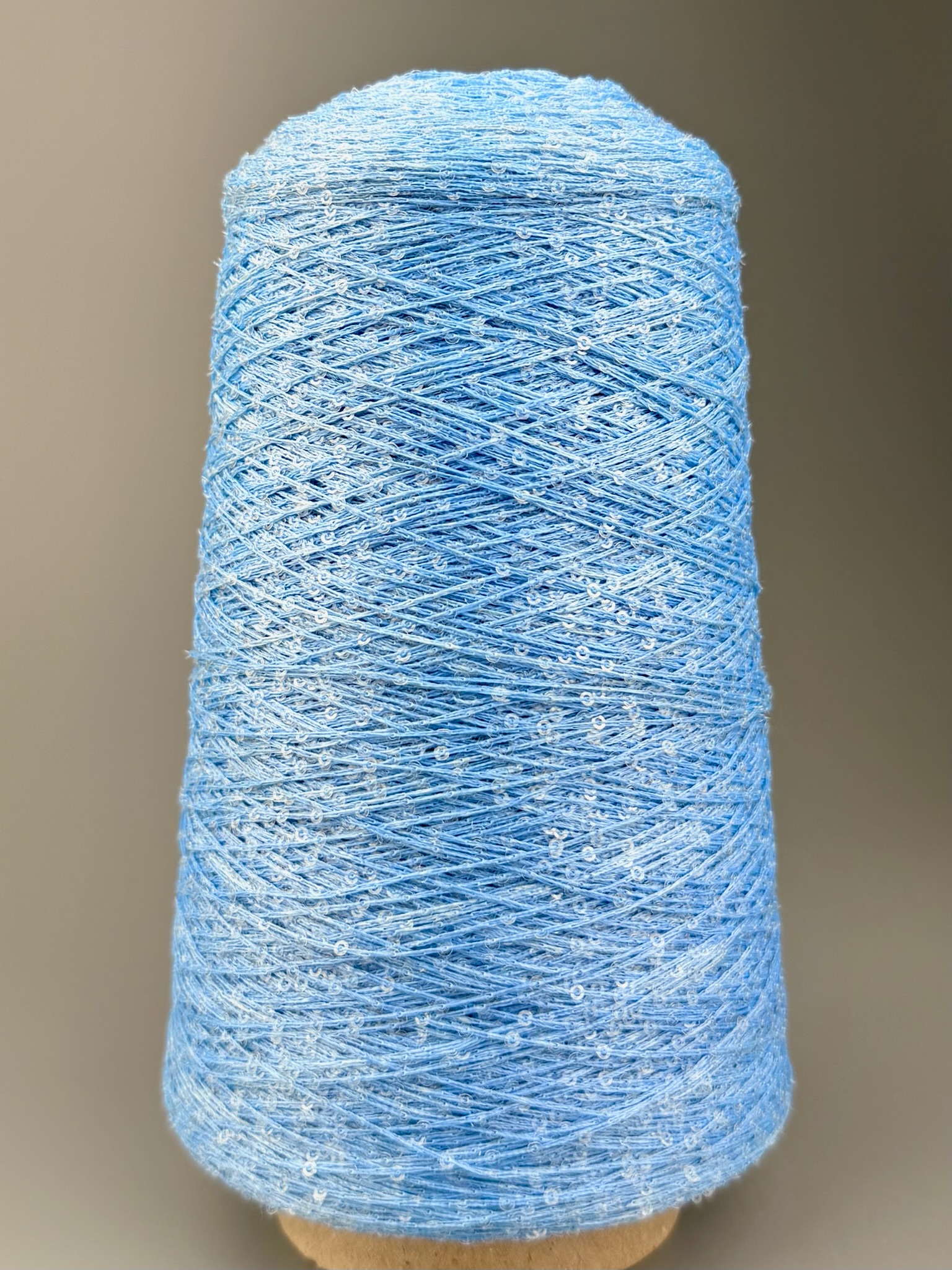 Torciatura di Domaso Art. Spangle Colours 4.5 – fil à paillettes col. Bleu clair 315 photo 2